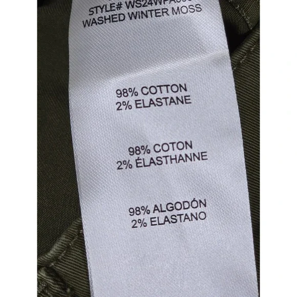 FRAME UTILITY POCKET PANTS GREEN WASHED WINTER MOSS Women's Size 33 NWT - Picture 11 of 14